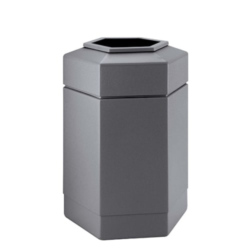Commercial Zone PolyTec 30 Gallon Trash Container, Gray